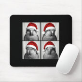 Funny Christmas Quaker Parrot Santa Photo Booth  Muismat (Met muis)