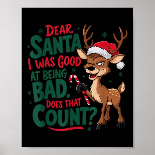 Funny Christmas Quote  Poster (Voorkant)