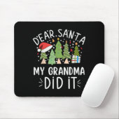 Funny Christmas Quote Sayings Dear Santa My Grandm Muismat (Met muis)