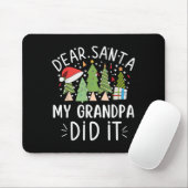Funny Christmas Quote Sayings Dear Santa My Grandp Muismat (Met muis)