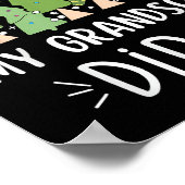 Funny Christmas Quote Sayings Dear Santa My Grands Poster (Hoek)