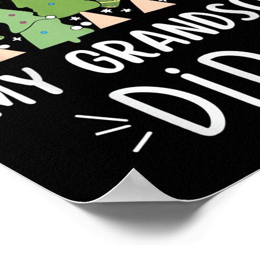 Funny Christmas Quote Sayings Dear Santa My Grands Poster (Hoek)