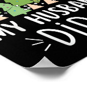 Funny Christmas Quote Sayings Dear Santa My Husban Poster (Hoek)