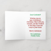 Funny Christmas Quote Schattige Fun Chicks Fotogra Folie Wenskaart (Binnenlaag)