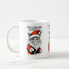 Funny Christmas Quote Schattigee grillige kerstkat Koffiemok