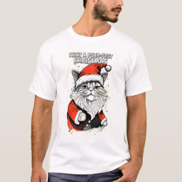 Funny Christmas Quote Schattigee grillige kerstkat T-shirt