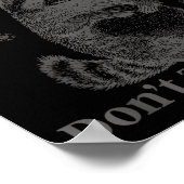 Funny Christmas Raccoon Feral And Pregnant Don't T Poster (Hoek)