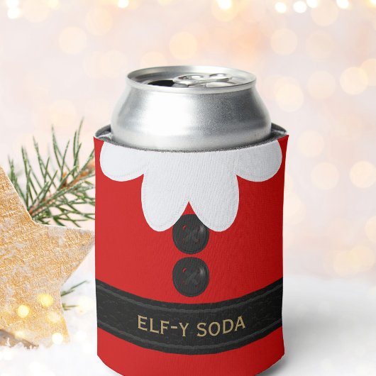 Funny Christmas Red Elf Soda Christmas Koelbox Blikjeskoeler