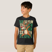 Funny Christmas Reindeer Dabbing Xmas Dab Six Seve T-shirt (Voorkant volledig)