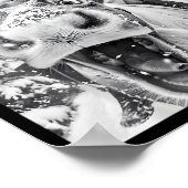 Funny Christmas Reindeer Selfie Santa Claus Xmas S Poster (Hoek)