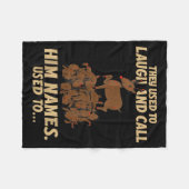 Funny Christmas Reindeer They Used To Laugh &amp;  Fleece Deken (Voorkant (Horizontaal))