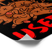 Funny Christmas Reindeer They Used To Laugh &amp;  Poster (Hoek)