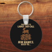 Funny Christmas Reindeer They Used To Laugh & Sleutelhanger (Voorkant)