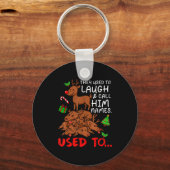 Funny Christmas Reindeer They Used To Laugh & Sleutelhanger (Voorkant)