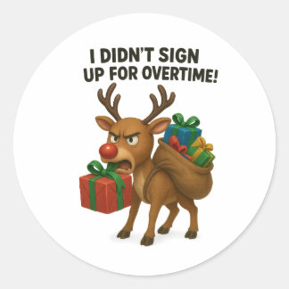 funny Christmas Ronde Sticker