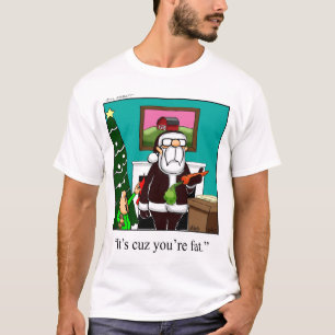 Funny Christmas Santa Cartoon T-shirt
