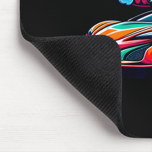 Funny Christmas Santa Claus Driving Srt Car Xmas P Muismat (Hoek)