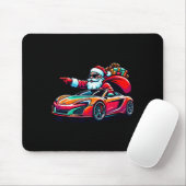 Funny Christmas Santa Claus Driving Srt Car Xmas P Muismat (Met muis)