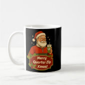 Funny Christmas Santa Claus Quarterzip And Matcha  Koffiemok (Links)