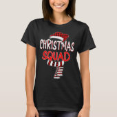 Funny Christmas Santa Claus Red Plaid Shirt, Chris T-shirt (Voorkant)
