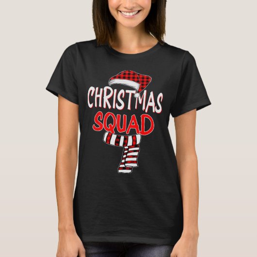 Funny Christmas Santa Claus Red Plaid Shirt, Chris T-shirt (Voorkant)