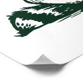 Funny Christmas Santa Drink Rum Eggnog Poster (Hoek)