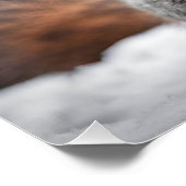 Funny Christmas Santa Eekhoorn met Cadeau Perfect Poster (Hoek)