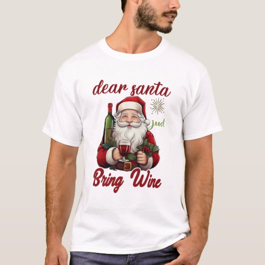 Funny Christmas | Santa & Holiday Drinking Humor T-shirt (Voorkant)