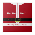 Funny Christmas Santa Keramische Tegel Tegeltje<br><div class="desc">Keramische Tegels met Merry Christmas - Sinterklaas - Cadeaus voor iedereen - Funny Gift - Rood - Kies / Voeg uw unieke tekst / naam / kleur - Maak uw speciale cadeau - Formaat wijzigen en verplaatsen of verwijderen en toevoegen van elementen / tekst met aanpassingstool! Ontwerp door MIGNED. Zie...</div>