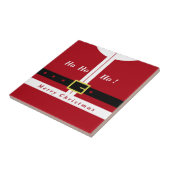 Funny Christmas Santa Keramische Tegel Tegeltje (Zijkant)