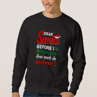 Funny Christmas Santa Matching Family Christmas Trui