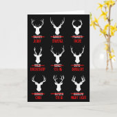 Funny Christmas Santa Reindeer List Pajamas For De Kaart (Gele Bloem)