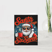 Funny Christmas Santa Says Six Seven 67 Coffee Mem Kaart (Voorkant)