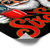 Funny Christmas Santa Says Six Seven 67 Coffee Mem Poster (Hoek)