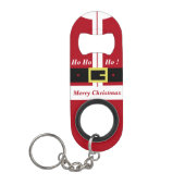 Funny Christmas Santa Sleutelhanger flesopener Mini Flessenopener (Voorkant)
