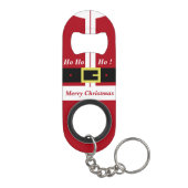 Funny Christmas Santa Sleutelhanger flesopener Mini Flessenopener (Achterkant)