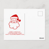 Funny Christmas Santa typography Briefkaart (Achterkant)