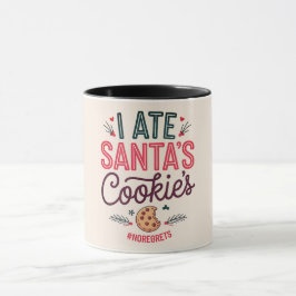 Funny Christmas Santa's Cookie Coffee Mug Mok
