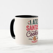 Funny Christmas Santa's Cookie Coffee Mug Mok (Voorkant links)