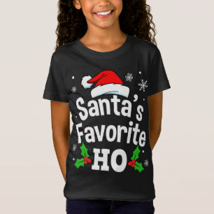 Funny Christmas Santa's Favoriete Ho Schattige T-shirt