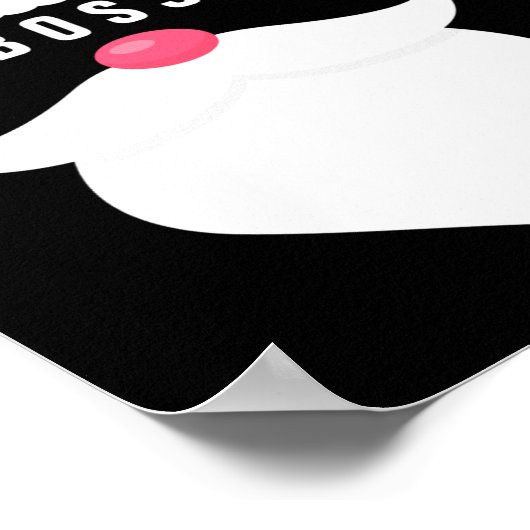 Funny Christmas Santas Favorite Boss  Poster (Hoek)