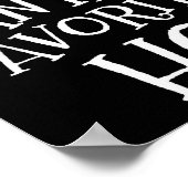 Funny Christmas Santa's Favorite Ho Naughty Pajama Poster (Hoek)