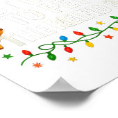 Funny Christmas Saying Reindeer Lover Holiday Ligh Poster (Hoek)