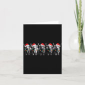 Funny Christmas Scottish Highland Cow Xmas Farm An Kaart (Voorkant)