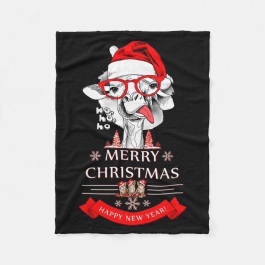 Funny Christmas Shirt Christmas Ho-ho-ho  Fleece Deken (Voorkant)