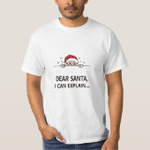Funny Christmas Shirt – “Dear Santa, I Can Explain (Voorkant)