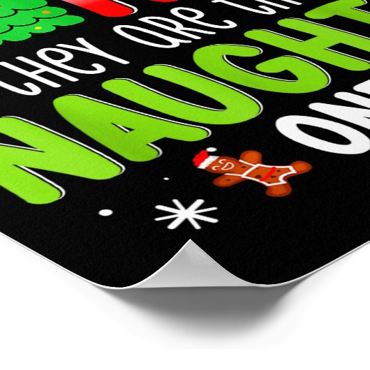 Funny Christmas Shirt Dear Santa They Are The Naug Poster (Hoek)