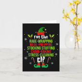 Funny Christmas Shirt For Women I'm The Rage Wrapn Kaart (Gele Bloem)