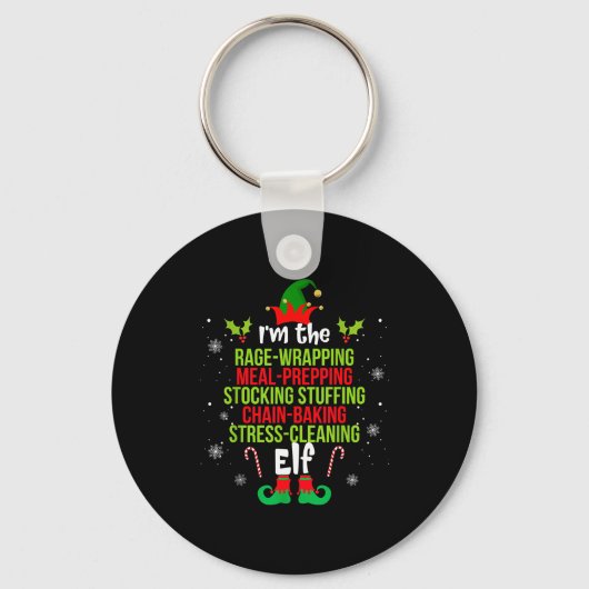 Funny Christmas Shirt For Women I'm The Rage Wrapn Sleutelhanger (Voorkant)