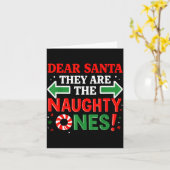 Funny Christmas Shirts, Dear Santa They’re The Nau Kaart (Gele Bloem)